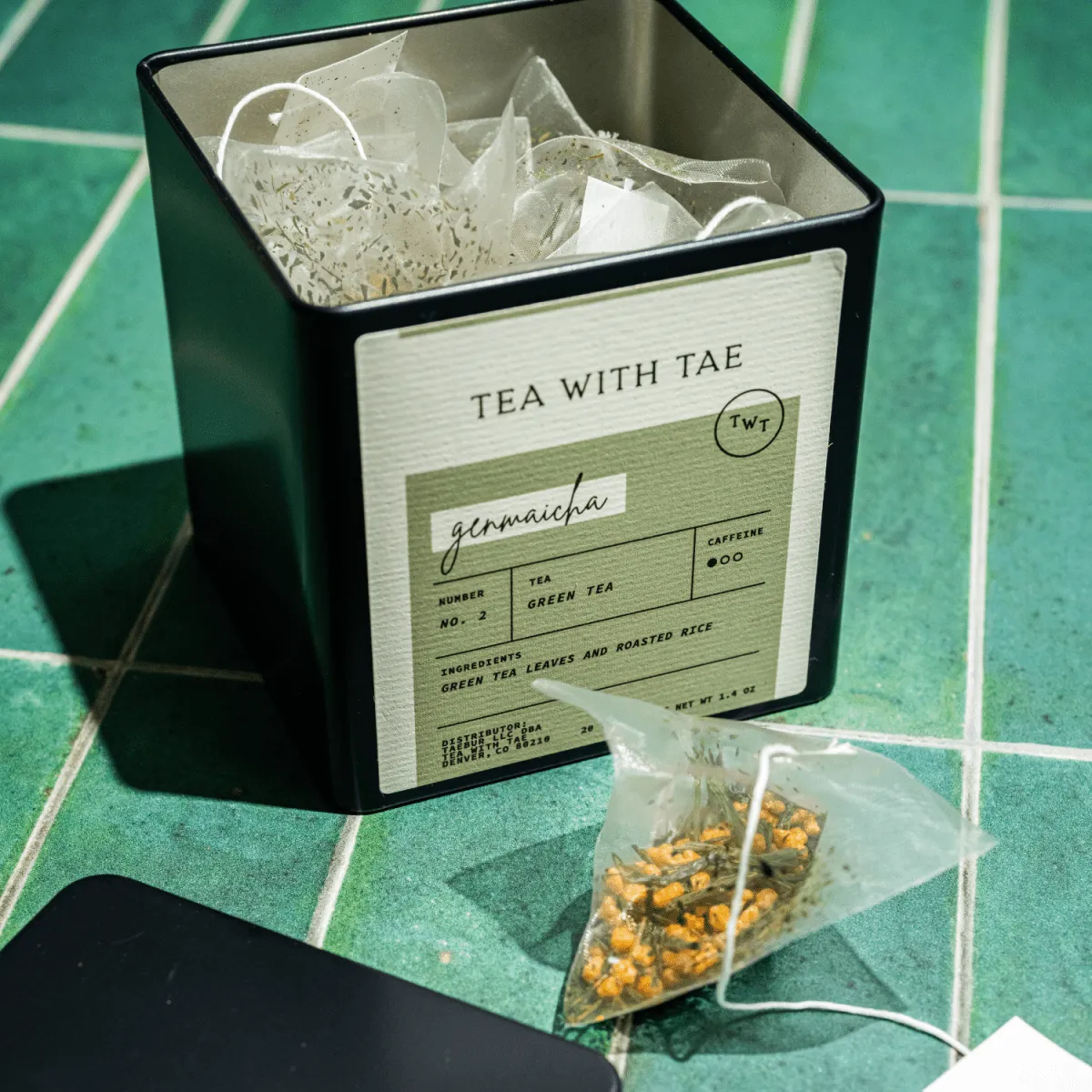 Custom Large Tea Tin (20 pyramid tea bags)