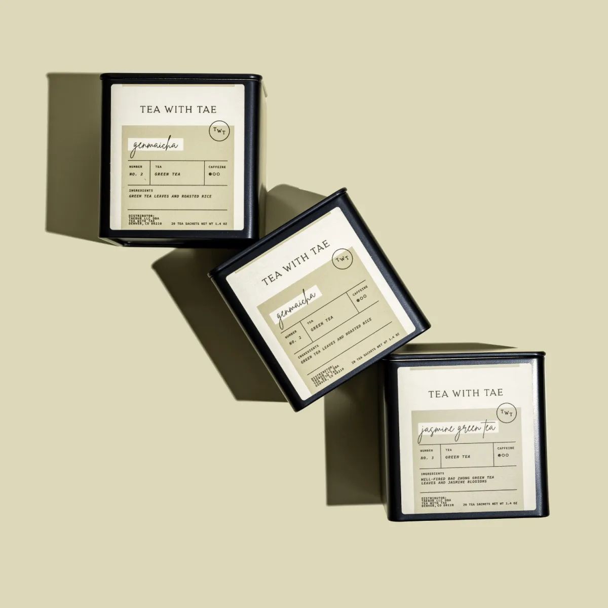 Custom Large Tea Tin (20 pyramid tea bags)