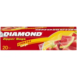 Diamond Large Storage Zipper Bags 20's