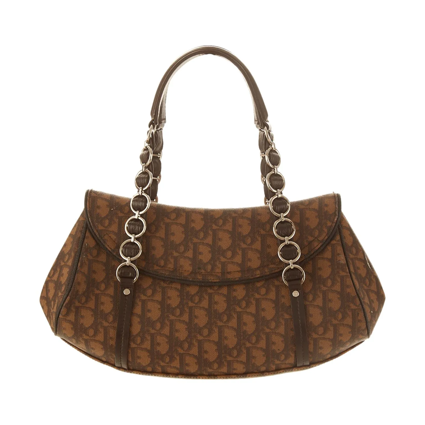 Dior Brown Logo Shoulder Bag