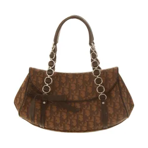Dior Brown Logo Shoulder Bag