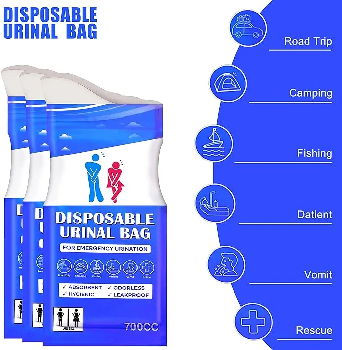 Disposable Urinal Bag 12 Pcs 700ML