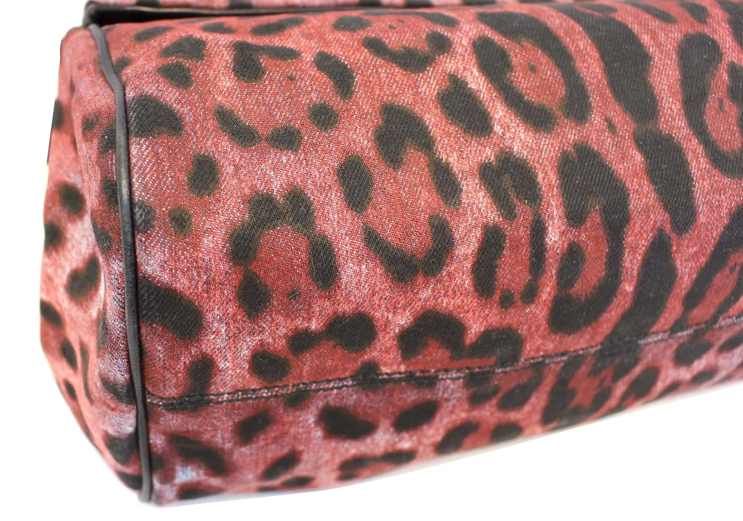 DOLCE & GABBANA Miss Sicily Leopard Print Shoulder Bag - Sale