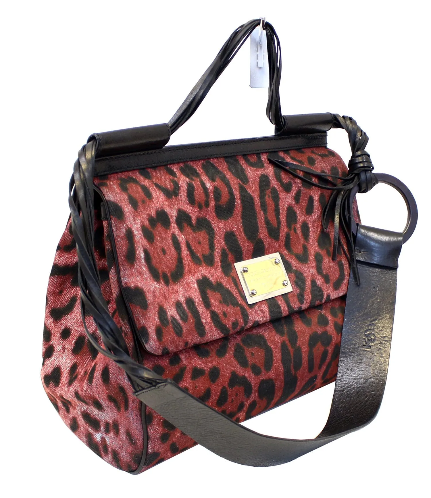 DOLCE & GABBANA Miss Sicily Leopard Print Shoulder Bag - Sale