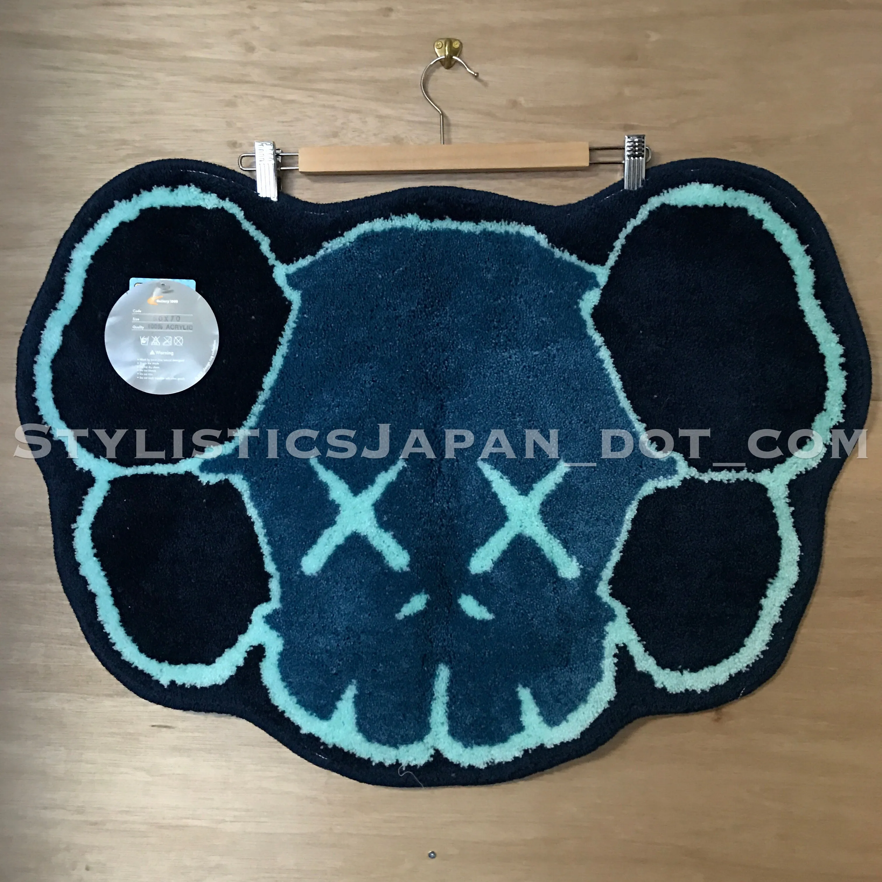 DS! Original Fake (Kaws) x G1950 Skull Rug Mat Navy/Black