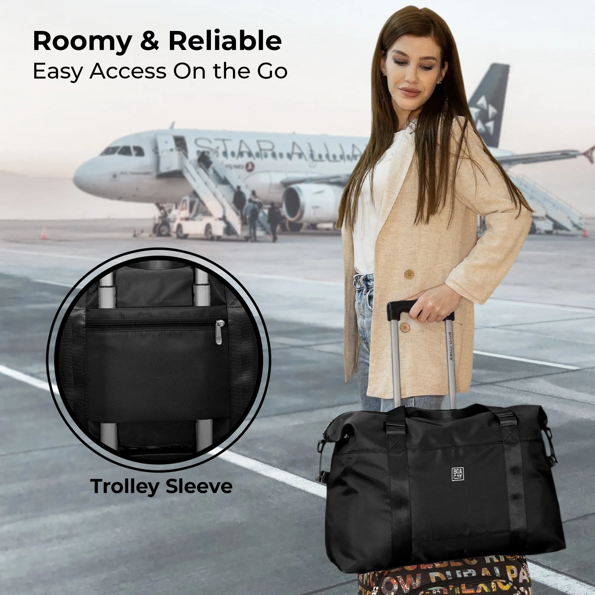 Duffle & Weekender Bag - Black