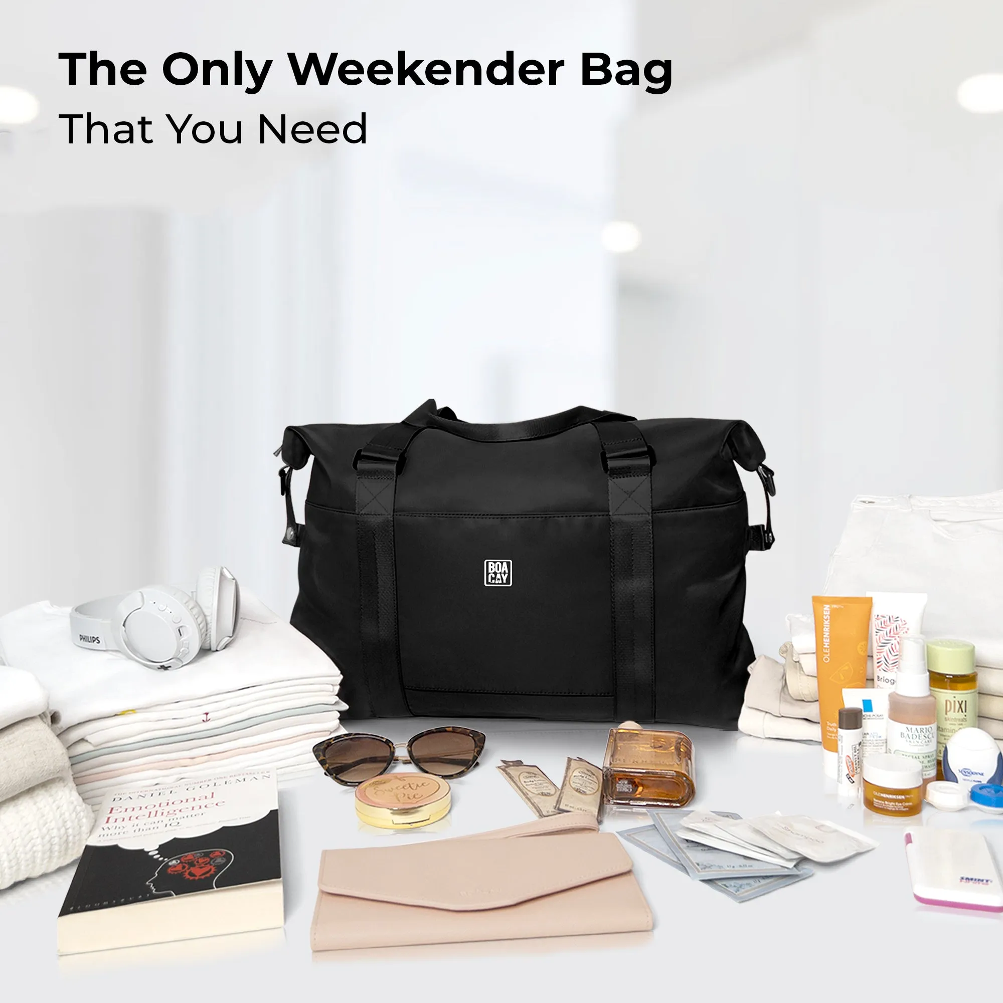 Duffle & Weekender Bag - Black