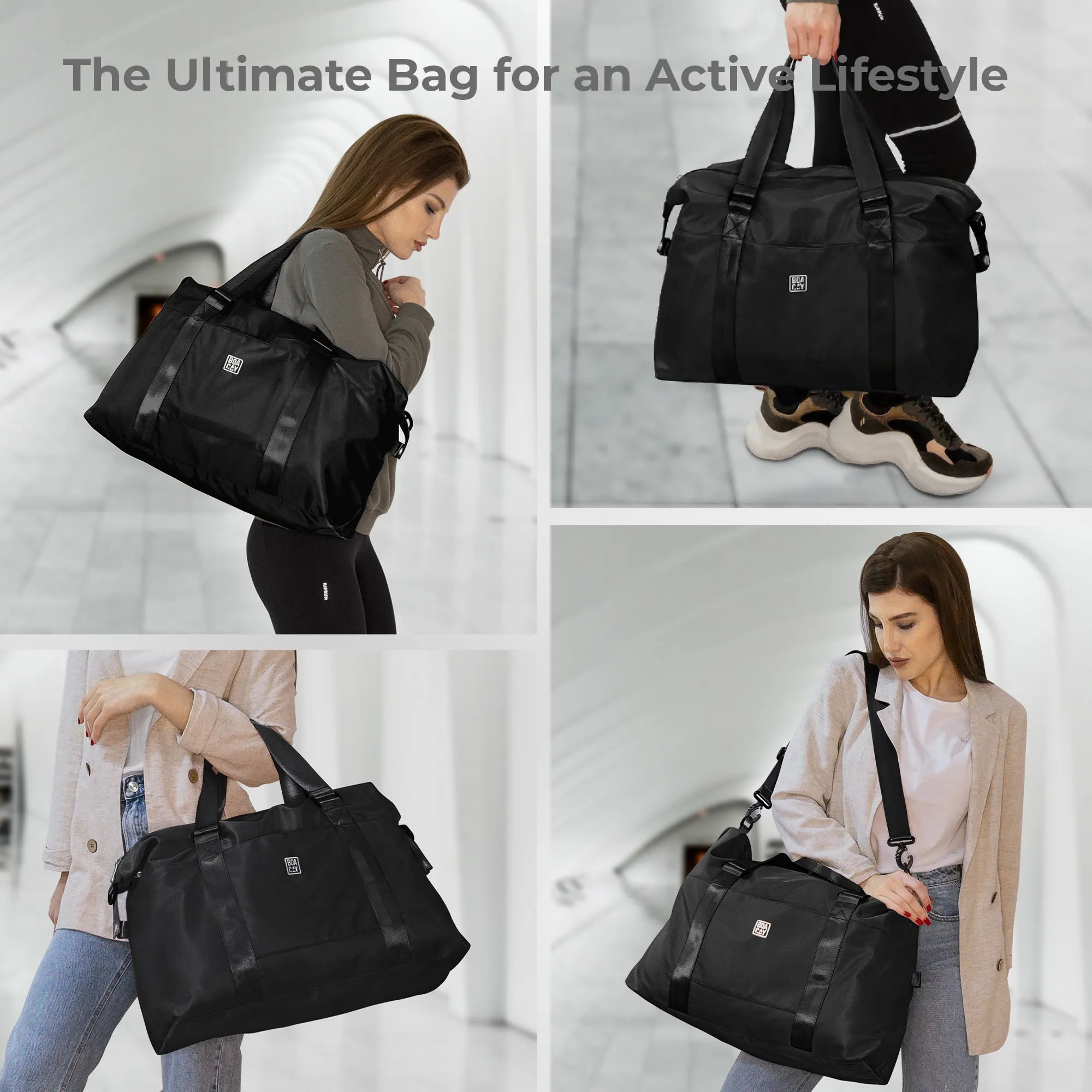 Duffle & Weekender Bag - Black