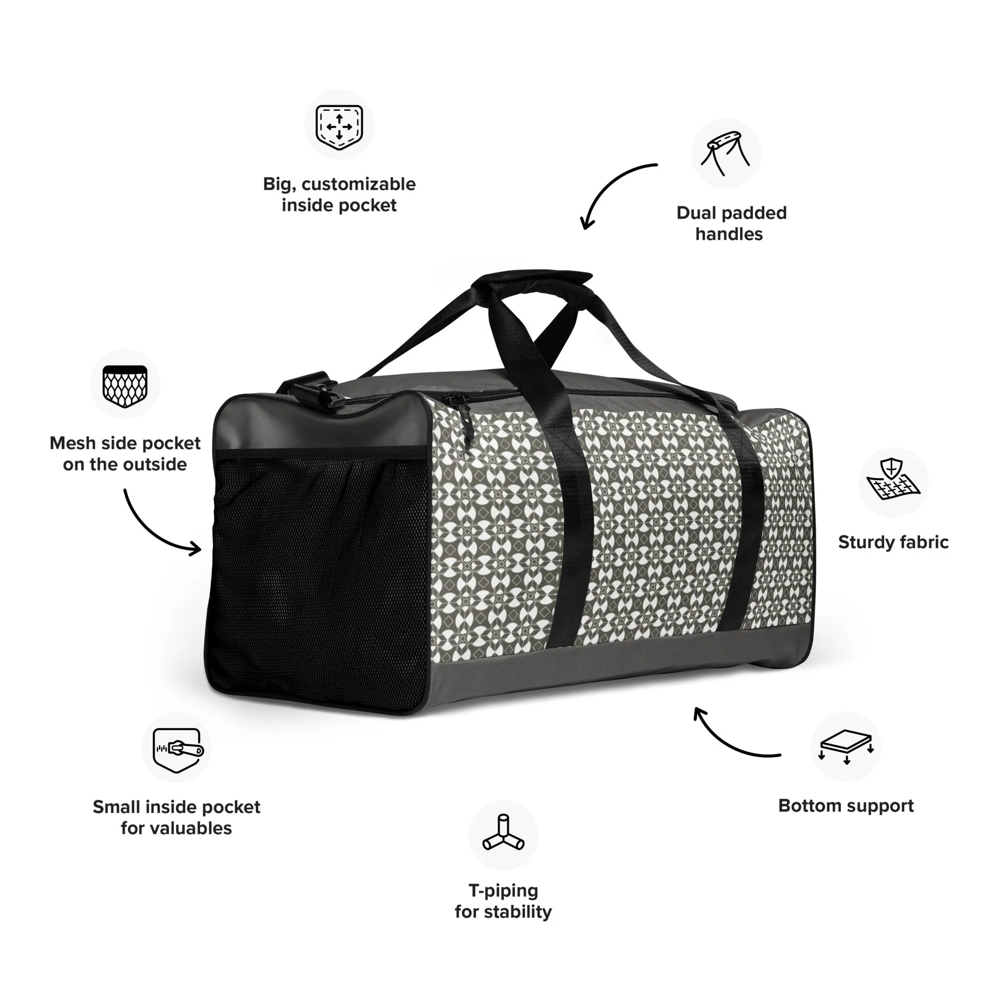 Duffle bag- Travel Bag- Weekend Bag- Customized Duffel Bag