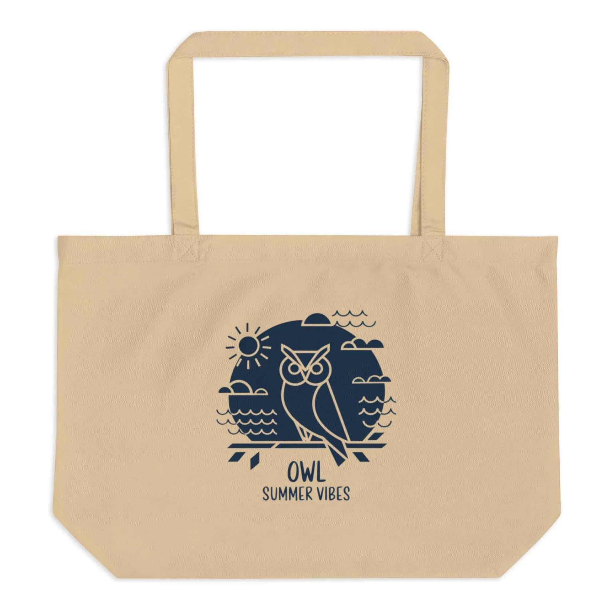 Eco-Friendly Owl Large Organic Tote Bags – Stylish & Spacious