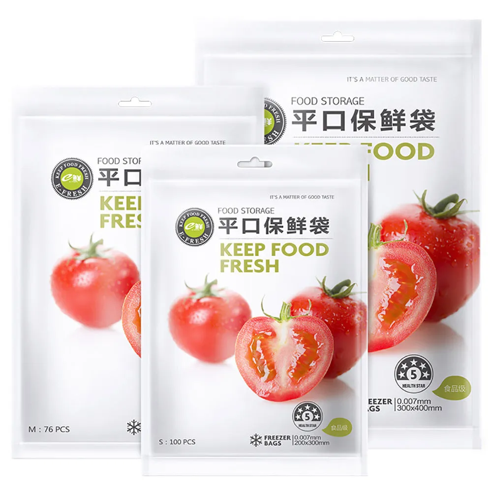 eFresh Tear-Free Food Storage Bags 30x40cm - 58 Pieces