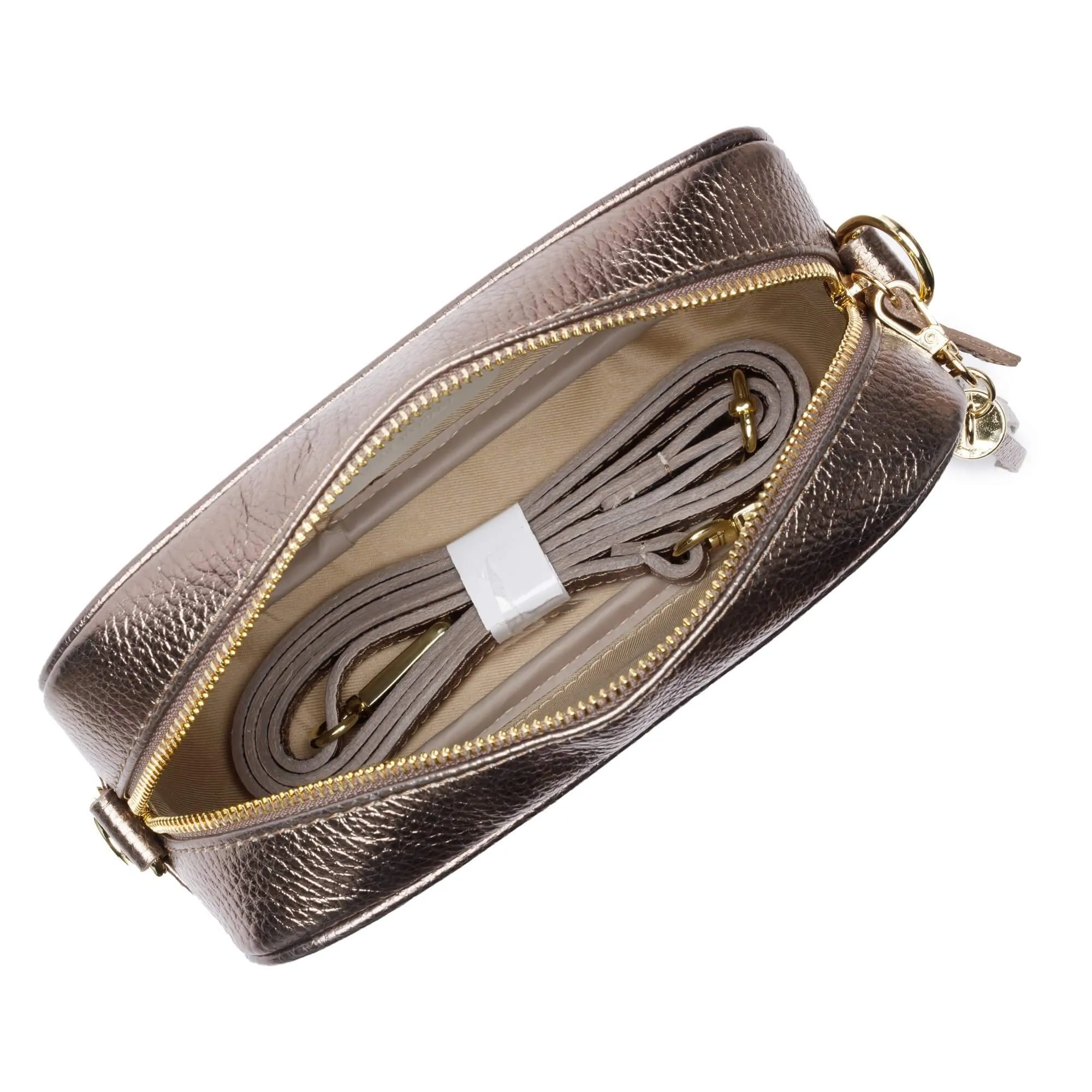 Elie Beaumont Bronze Leather Bag