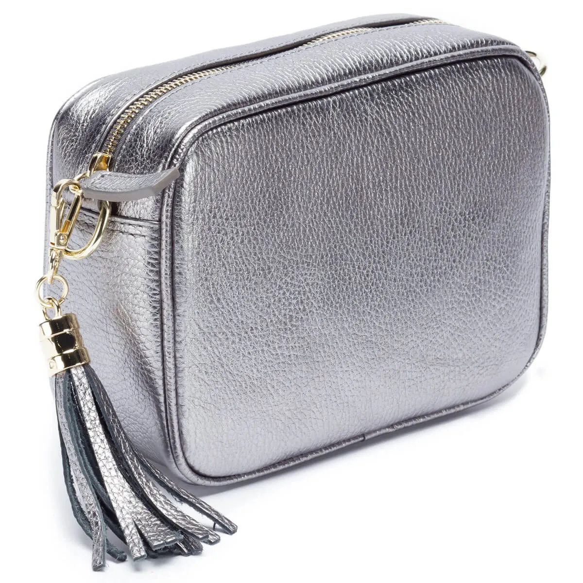 Elie Beaumont Pewter Leather Bag