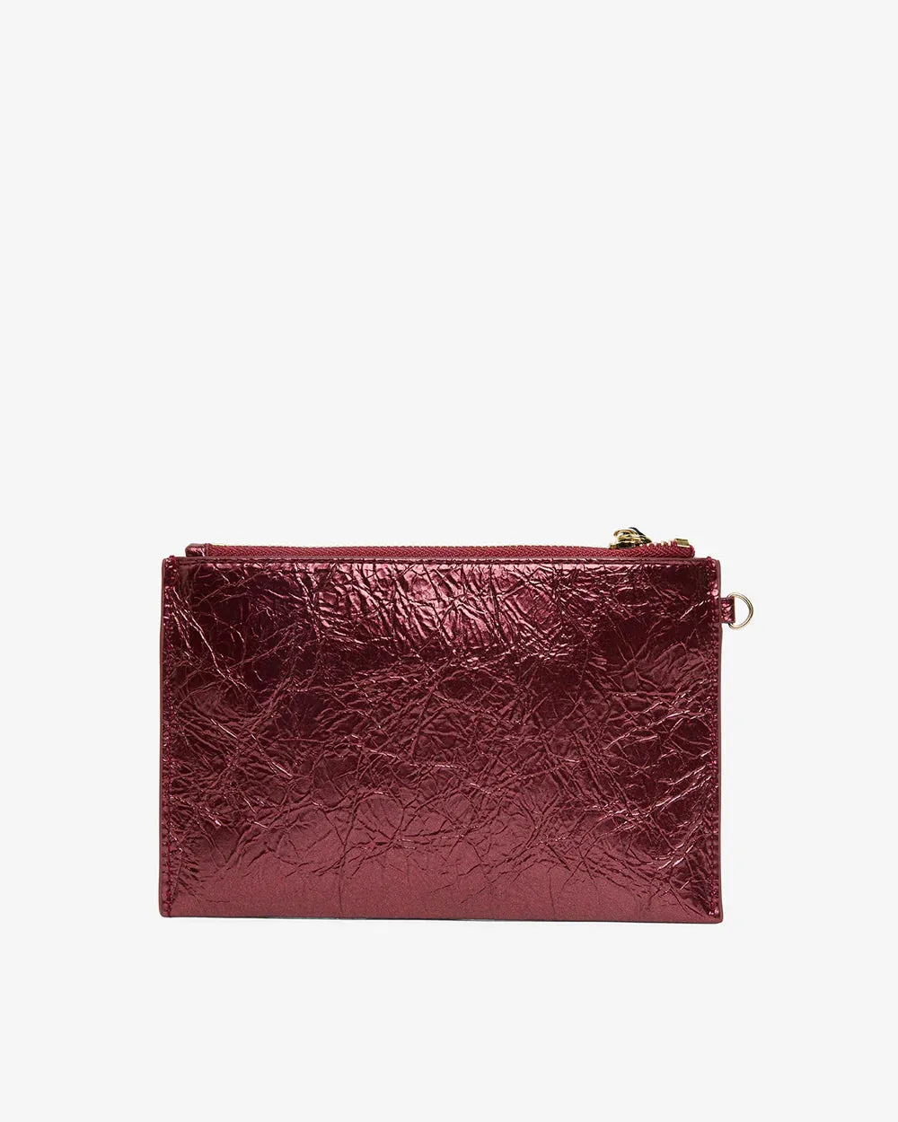 ELMS KING : New York Coin Purse - Plum Crinkle