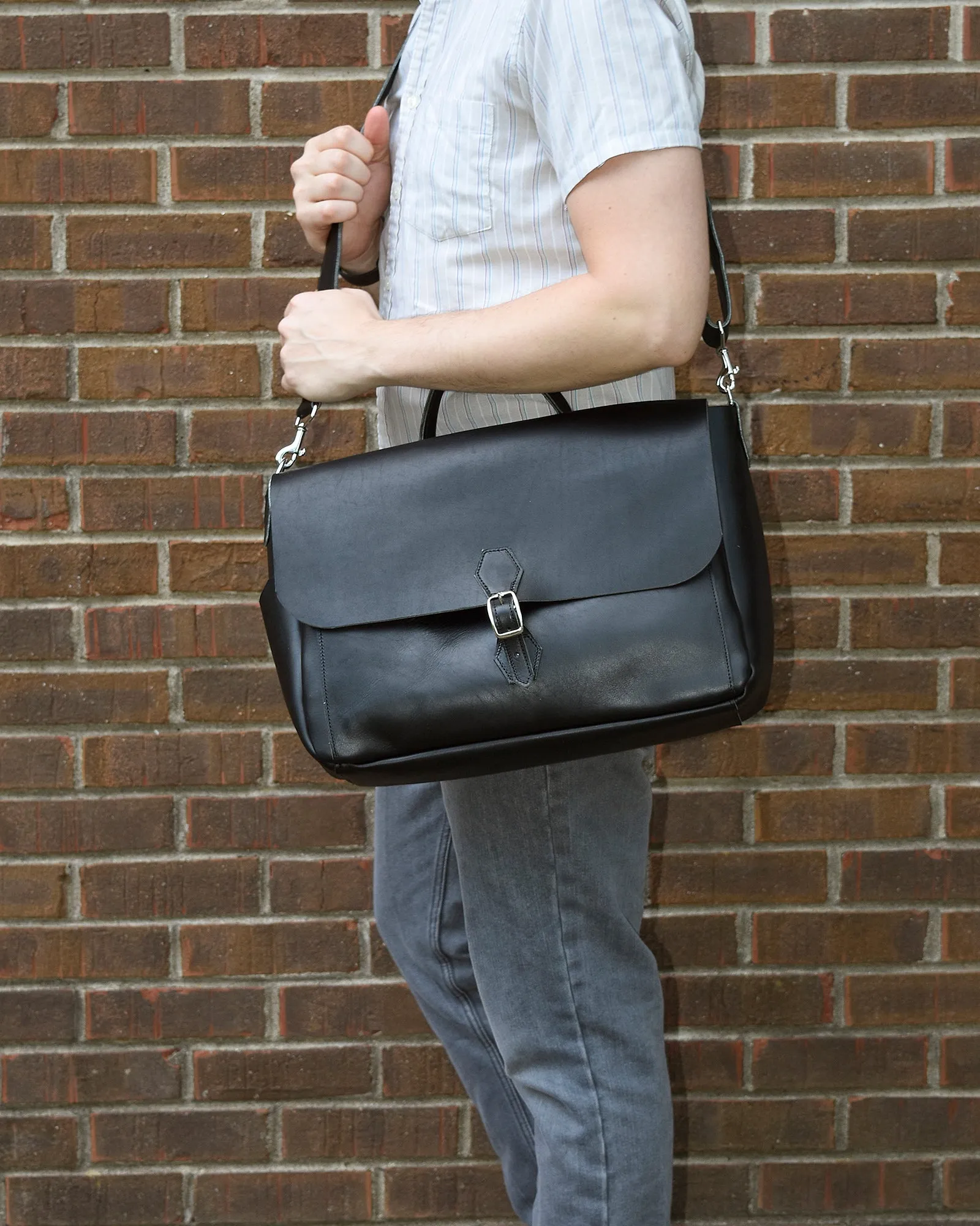 Emerson Leather Messenger Bag
