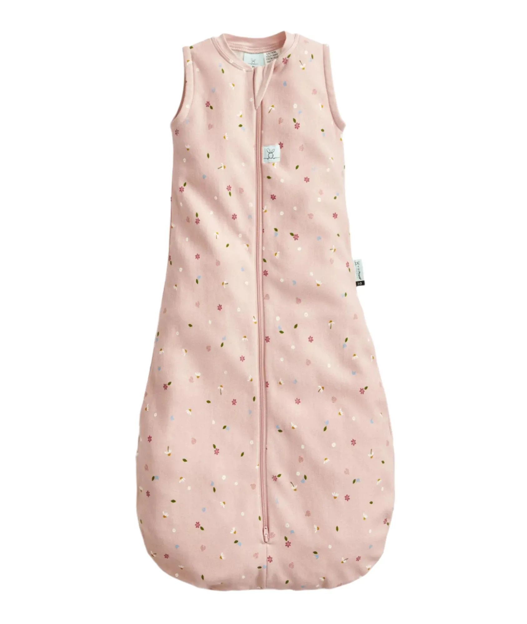 ergoPouch Organic All Year Jersey Sleeping Bag | 1.0 Tog | 8-24 Months - Daisies