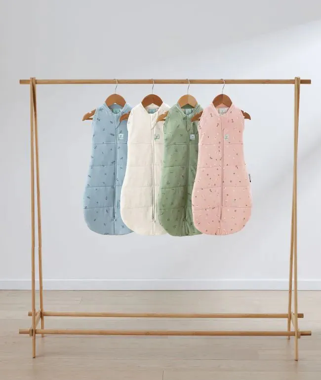 ergoPouch Organic All Year Jersey Sleeping Bag | 1.0 Tog | 8-24 Months - Daisies