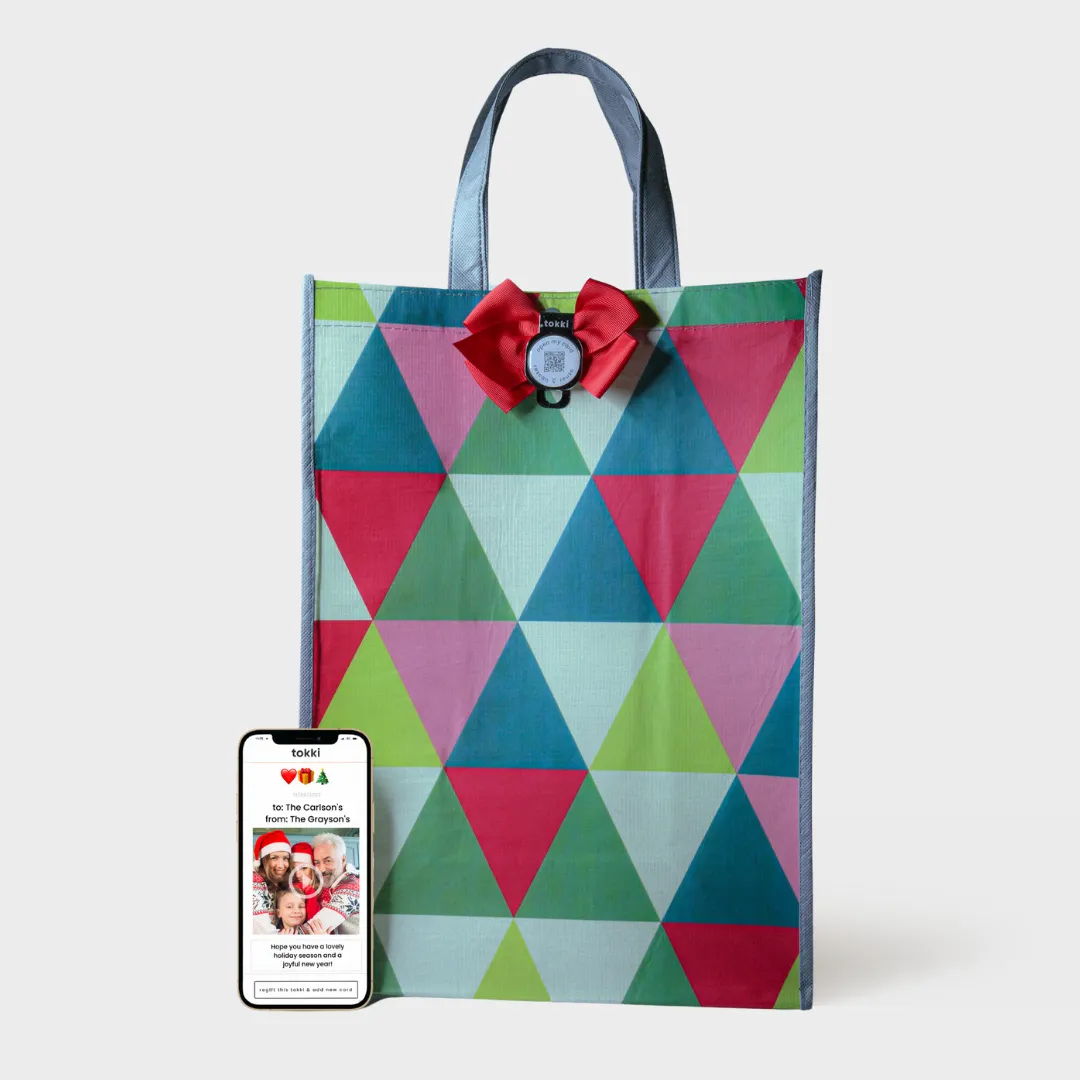Everything Under the Tree - Spirit Collection | Reusable Gift Bag   QR Greeting Card Bundle | 15 Pieces