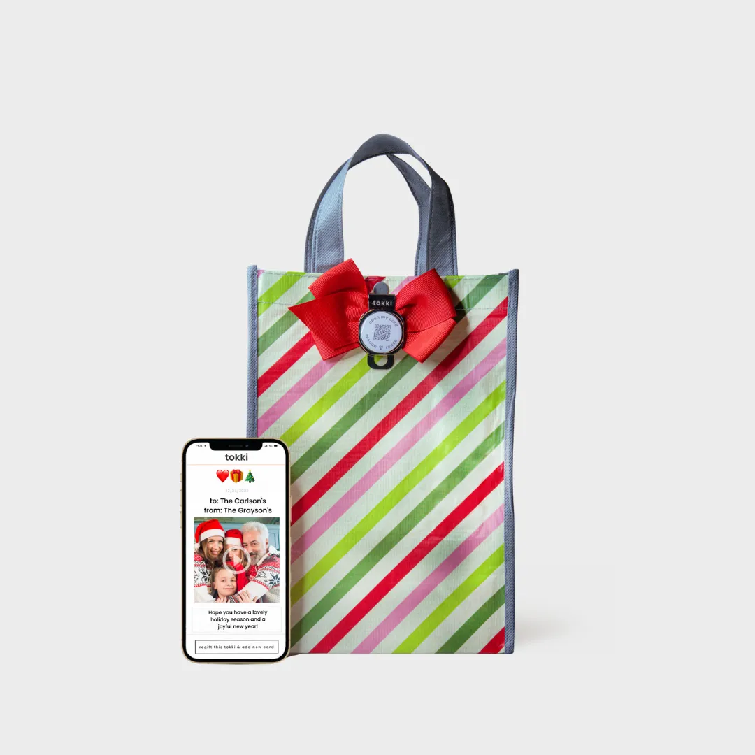 Everything Under the Tree - Spirit Collection | Reusable Gift Bag   QR Greeting Card Bundle | 15 Pieces