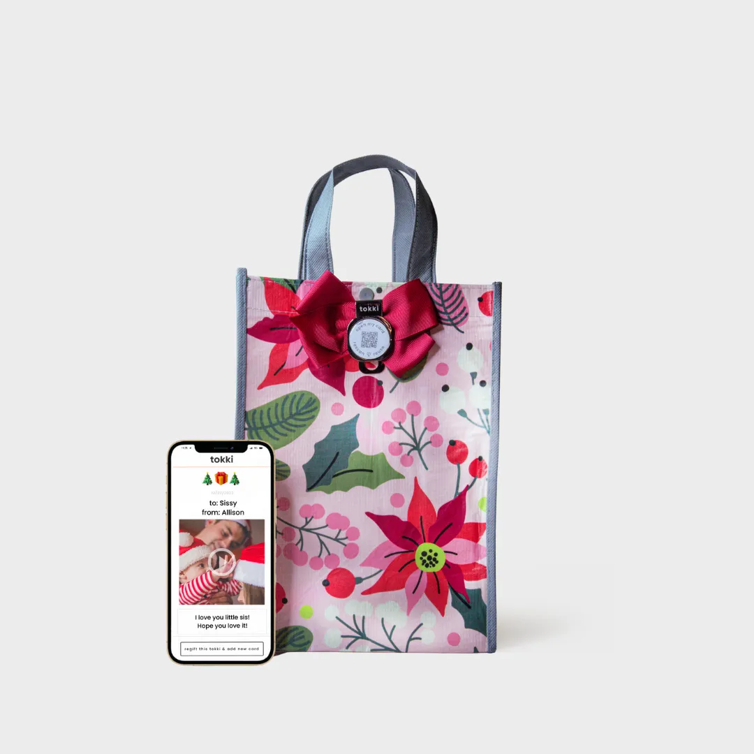 Everything Under the Tree - Spirit Collection | Reusable Gift Bag   QR Greeting Card Bundle | 15 Pieces