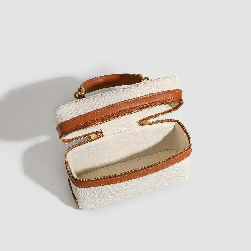 Fashion Box Canvas Shoulder Crossbody Bag