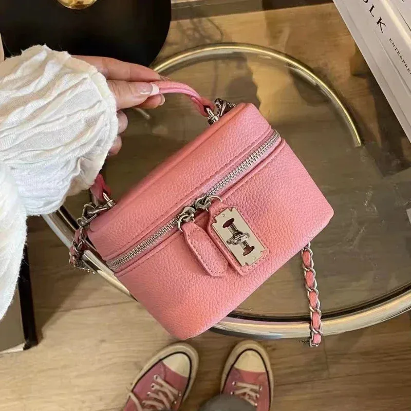 Fashion Box Canvas Shoulder Crossbody Bag