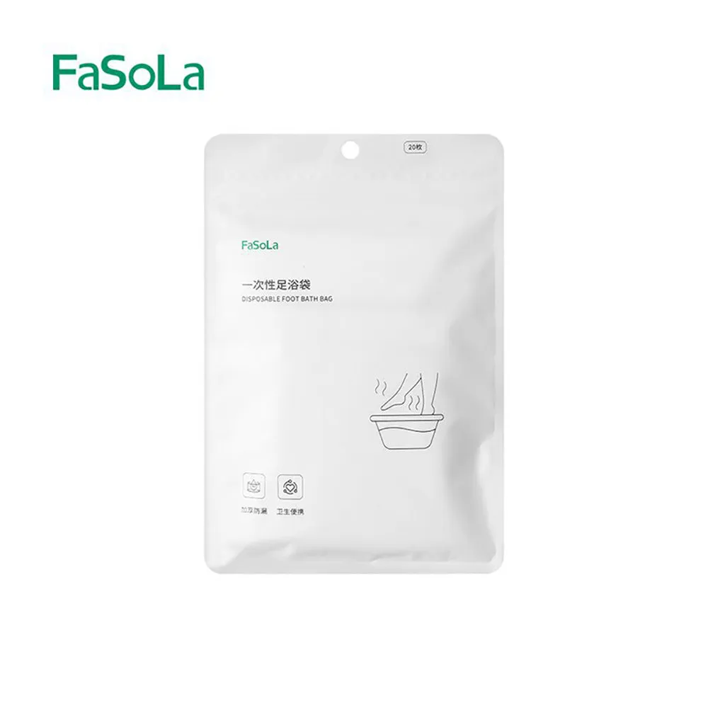 FaSoLa Disposable Foot Bath Bags - 20 Pieces