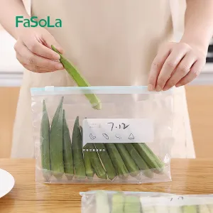 FaSoLa Multi-Functional Zipper Lock Bags - Small, White, 20x10cm, 20 Pieces