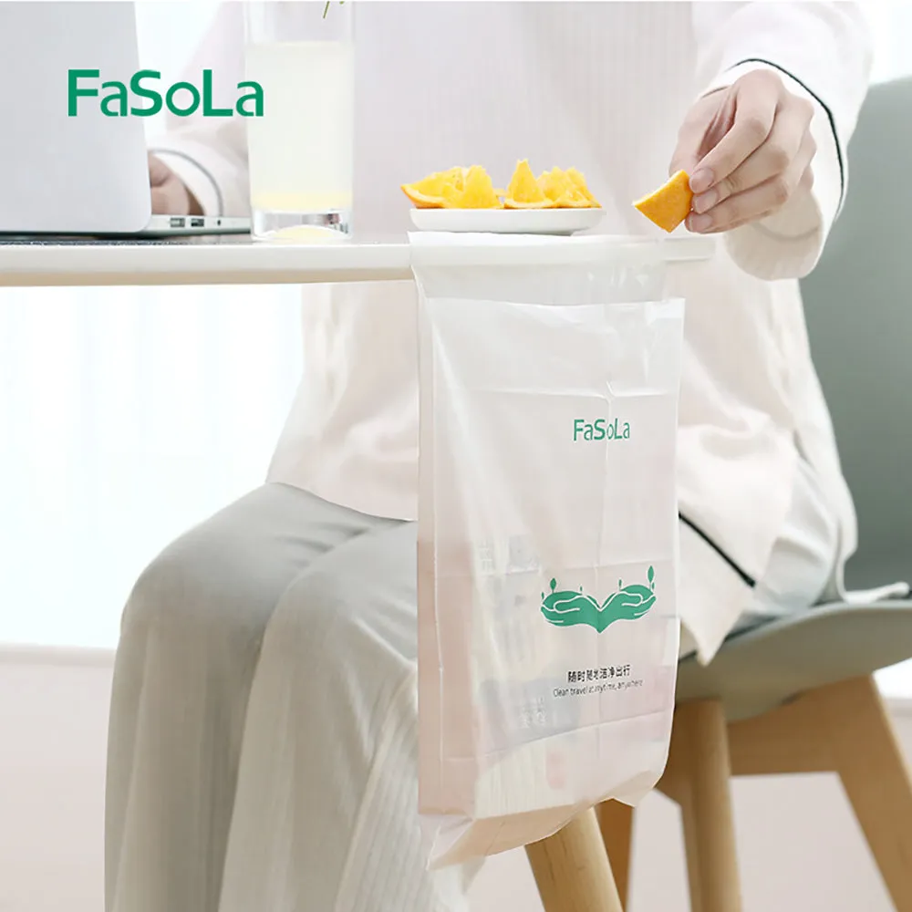FaSoLa Vehicle Garbage Bags White - 5 Pieces