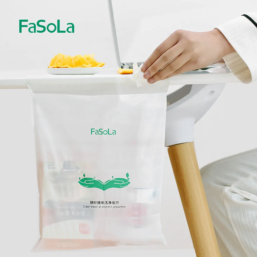 FaSoLa Vehicle Garbage Bags White - 5 Pieces