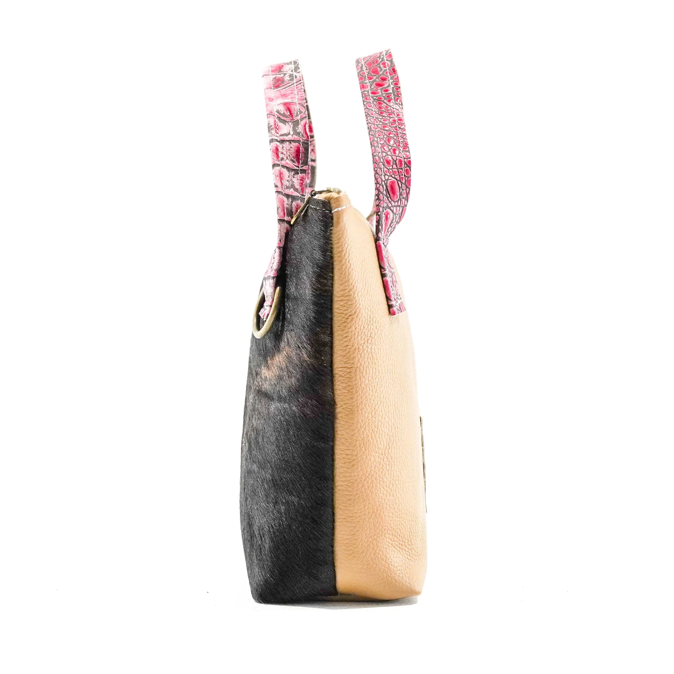 Feed Bag - Brindle w/ Barbie Croc