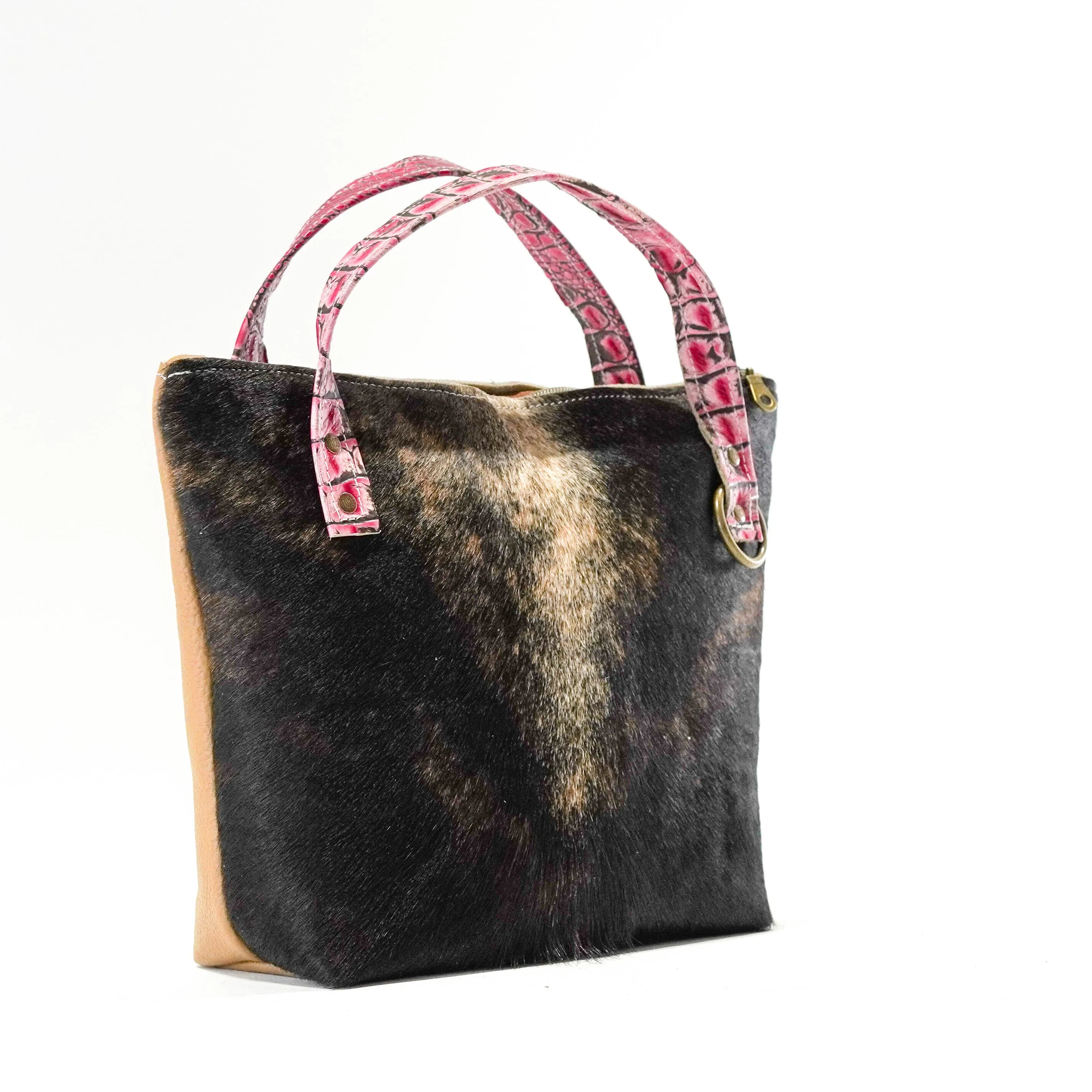 Feed Bag - Brindle w/ Barbie Croc
