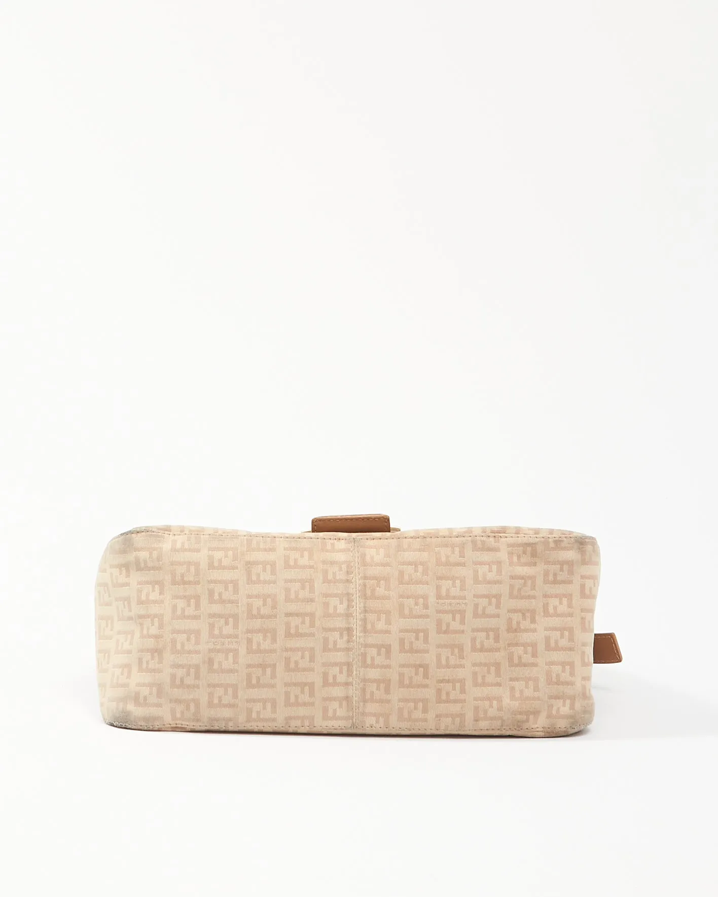 Fendi Beige Zucchino Small Mamma Forever Baguette