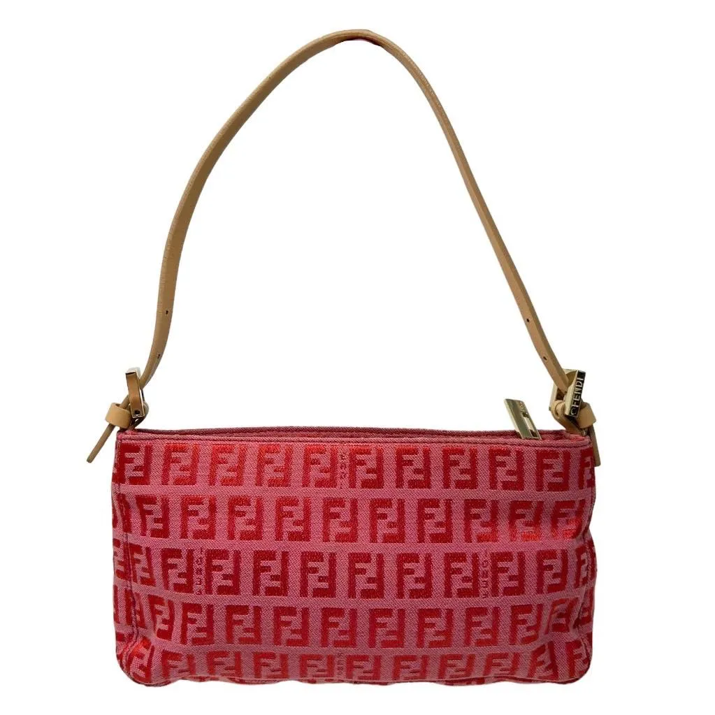Fendi Pink Monogram Shoulder Bag