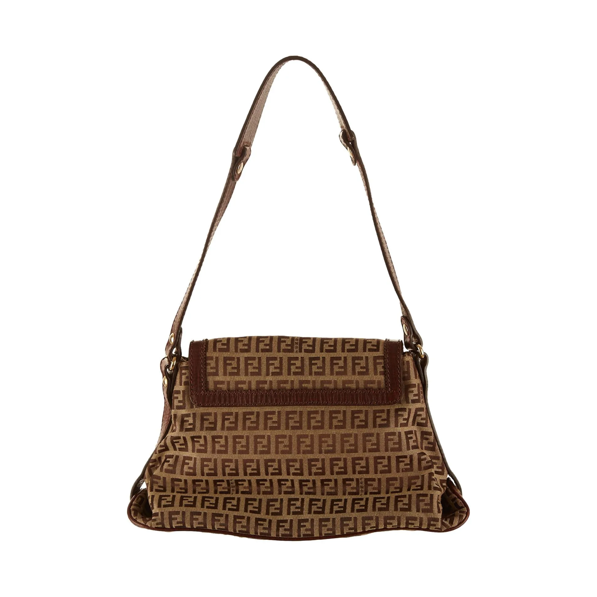 Fendi Zucca Logo Shoulder Bag