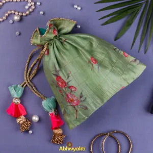Fern Green Potli Bag