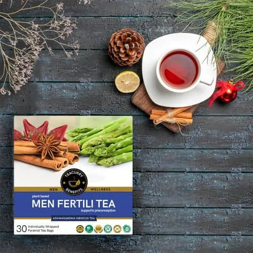 Fertility Tea For Men - Natural Men Fertility Tea for Preconception with Diet Chart