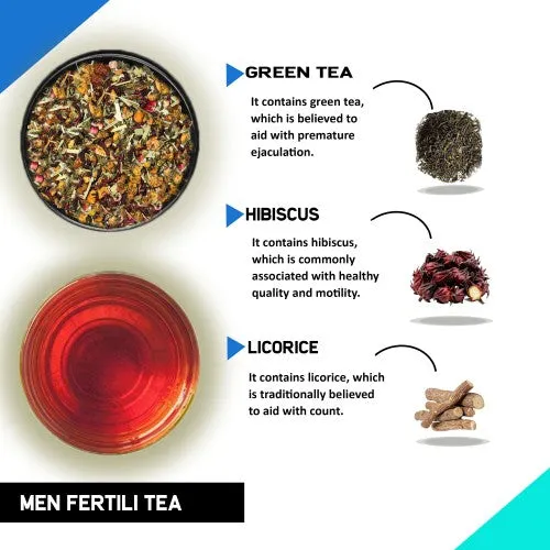 Fertility Tea For Men - Natural Men Fertility Tea for Preconception with Diet Chart