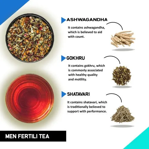 Fertility Tea For Men - Natural Men Fertility Tea for Preconception with Diet Chart
