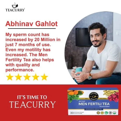 Fertility Tea For Men - Natural Men Fertility Tea for Preconception with Diet Chart