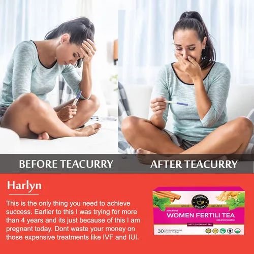 Fertility Tea For Women - Women Fertility Tea for Preconception with Diet Chart