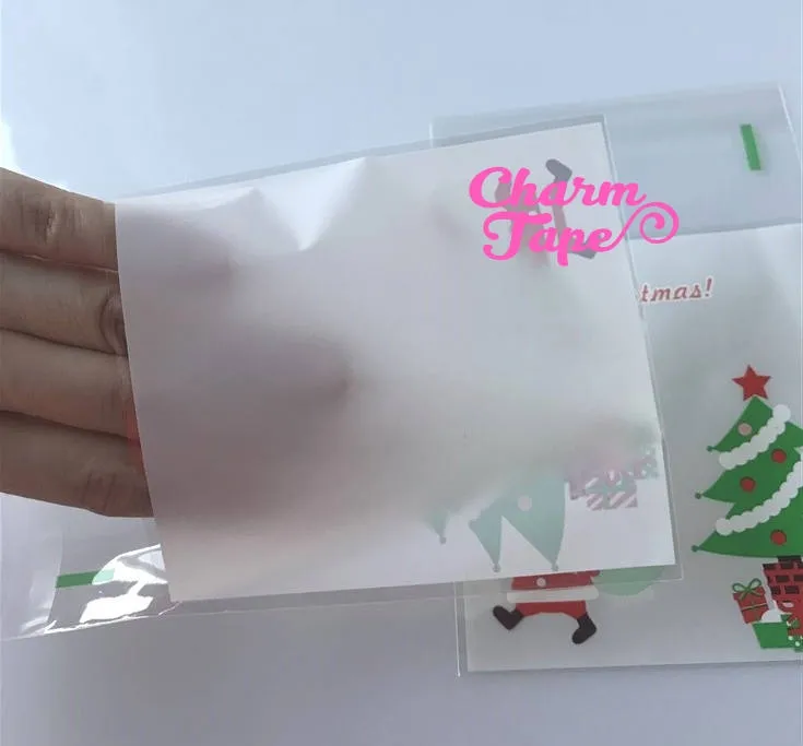 Festive Santa or Santa sleigh Gift Bags Cello Bags Self-adhesive Cookie bags - Favors Bags - Party bags 20/50/100 bags CB60 CB61