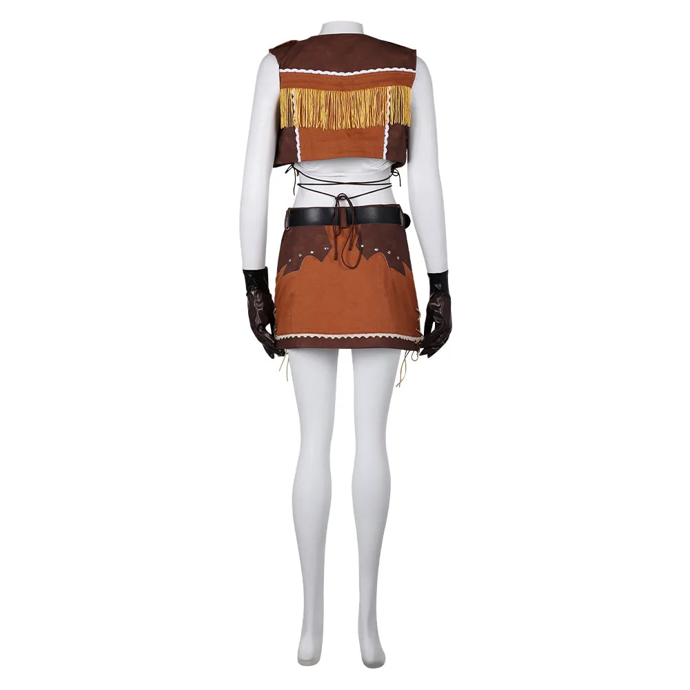 Final Fantasy Tifa Cowboy Suit Cosplay Costume Outfits Halloween Carnival Suit