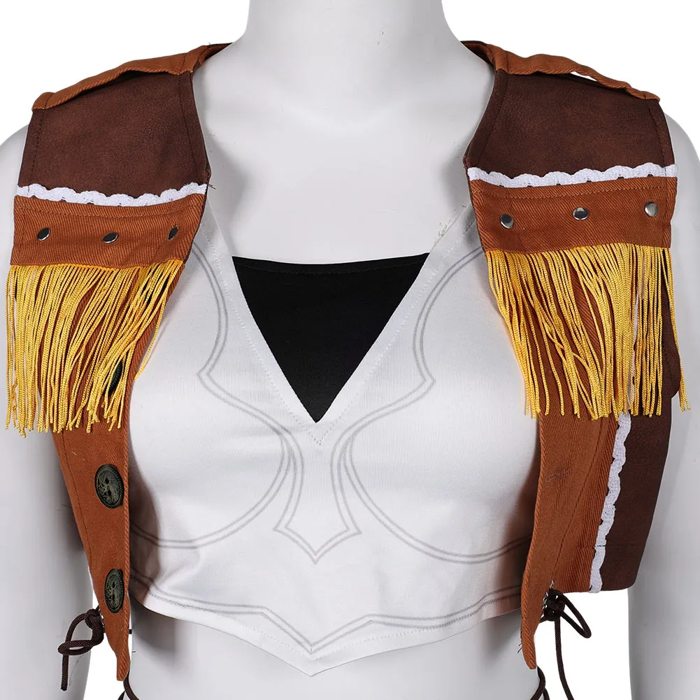 Final Fantasy Tifa Cowboy Suit Cosplay Costume Outfits Halloween Carnival Suit