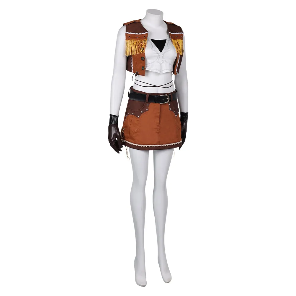 Final Fantasy Tifa Cowboy Suit Cosplay Costume Outfits Halloween Carnival Suit