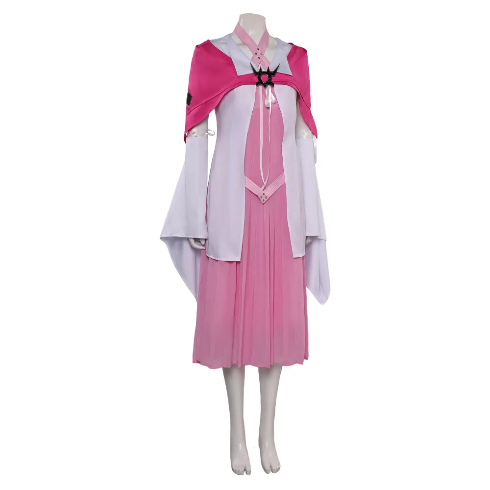 Final Fantasy VII Aerith Gainsborough Pink Suit Cosplay Costume Outfits Halloween Carnival Suit