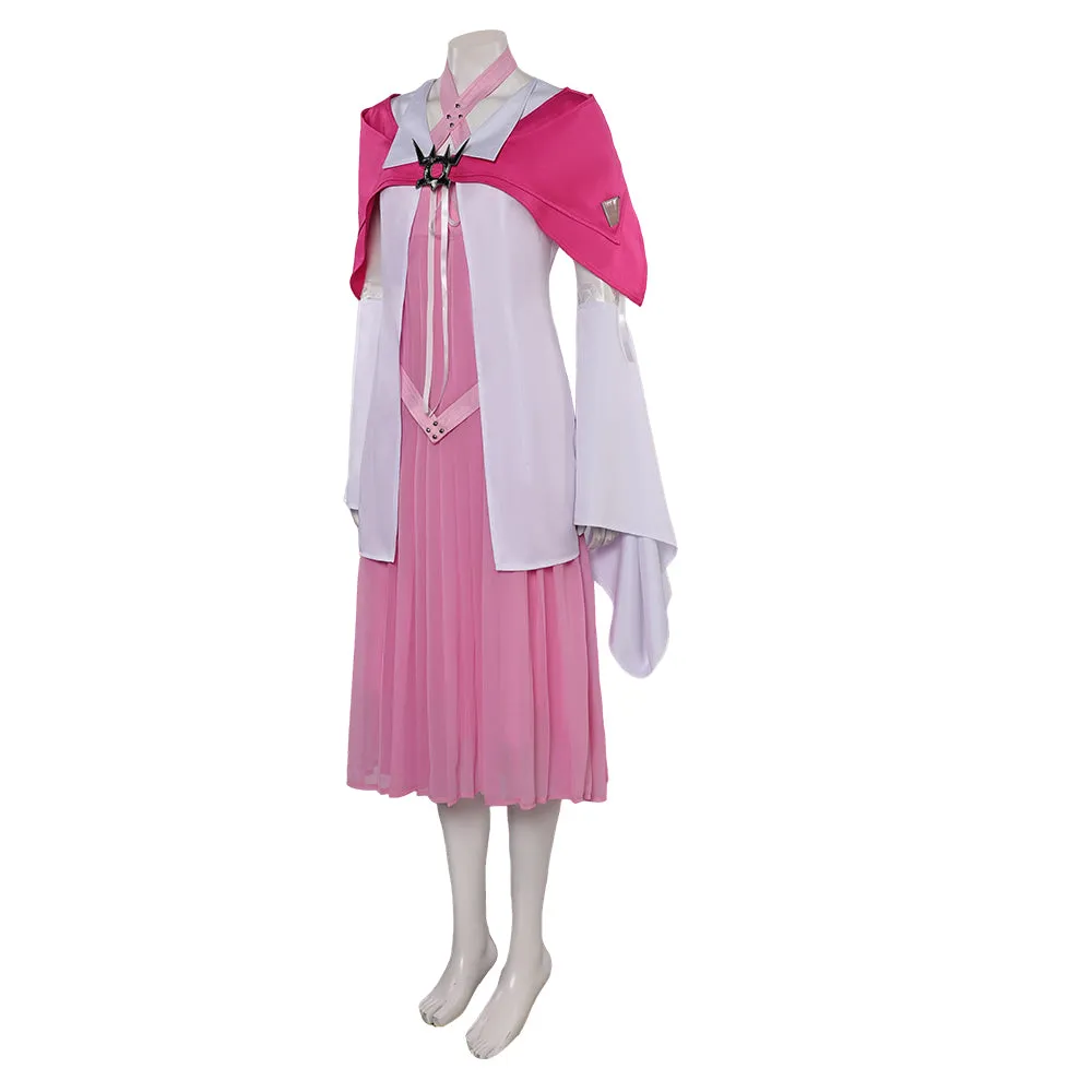 Final Fantasy VII Aerith Gainsborough Pink Suit Cosplay Costume Outfits Halloween Carnival Suit