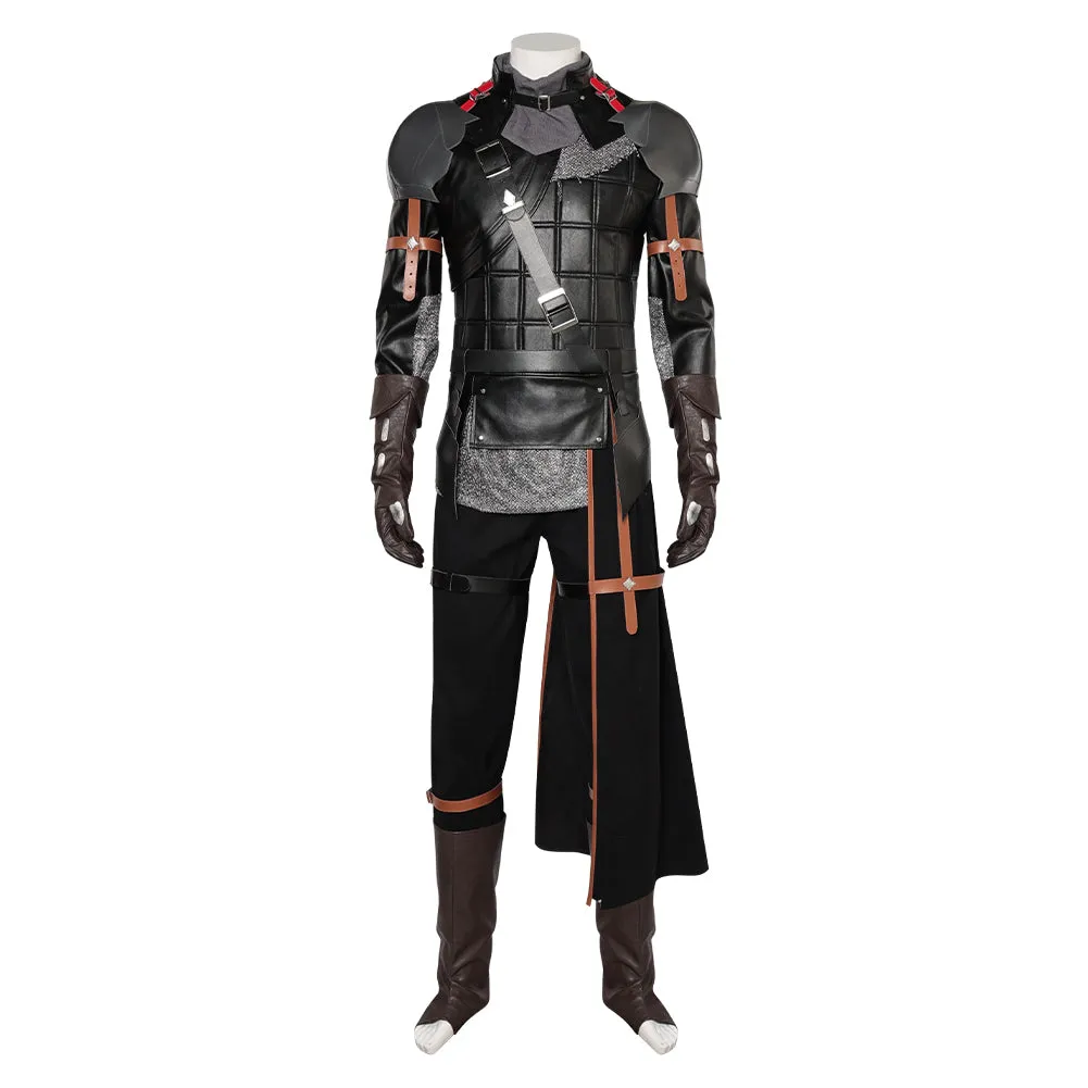 Final Fantasy XVI Clive Rosfield Black Suit Cosplay Costume Outfits Halloween Carnival Suit