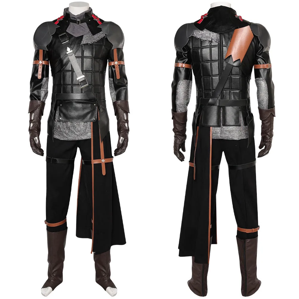 Final Fantasy XVI Clive Rosfield Black Suit Cosplay Costume Outfits Halloween Carnival Suit