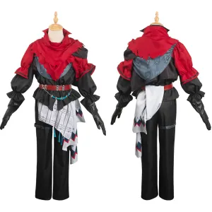 Final Fantasy XVI FF16 Joshua Cosplay Costume Black Red Outfits Halloween Carnival Suit